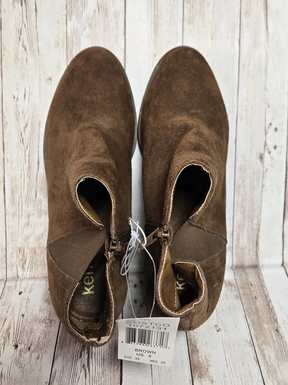 Kensie Gary Brown Suede Ankle Boots Size 9M Tag Attached